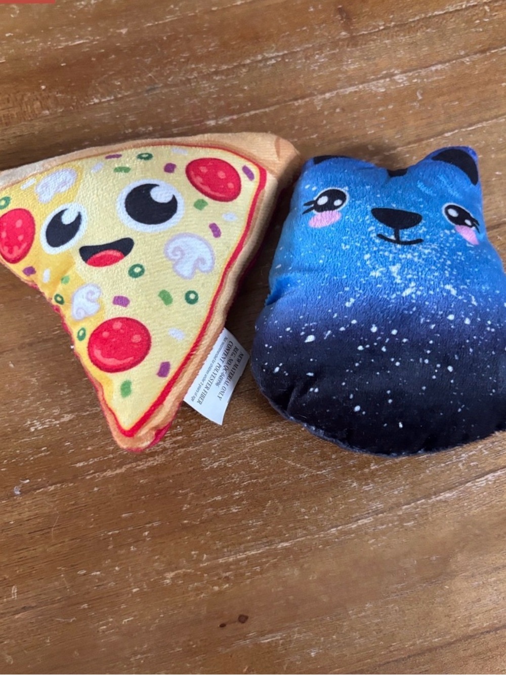 Source Unknown Yellow Pizza Slice & Blue Galaxy Plush Duo